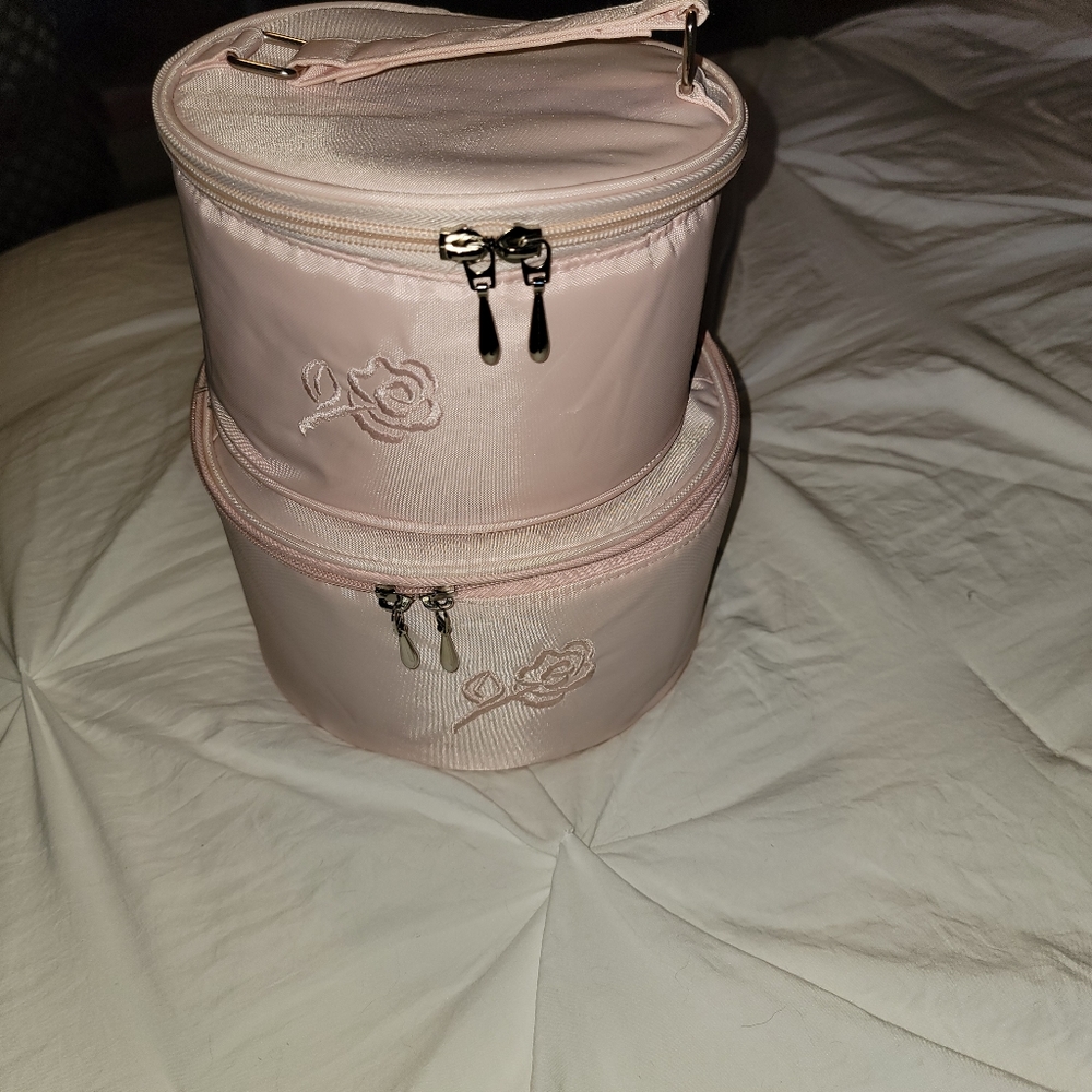 ABC Travel Storage case. Pink. Set of 2